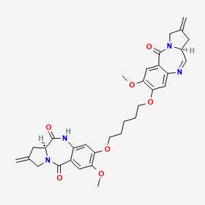 Chemical structure of PBD-monoamide