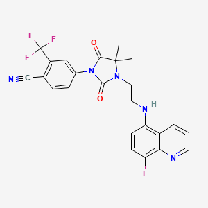 Chemical structure of PROTAC AR/AR-V7 degrader-1