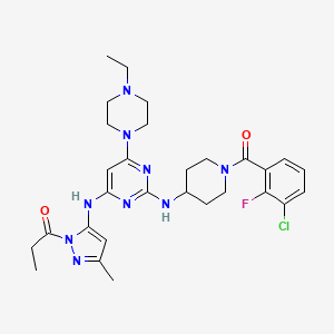 Chemical structure of DBPR728