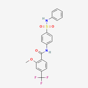 Chemical structure of PT-91