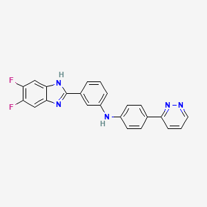 Chemical structure of Antiviral agent 57