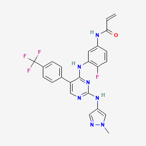 Chemical structure of Pebezertinib