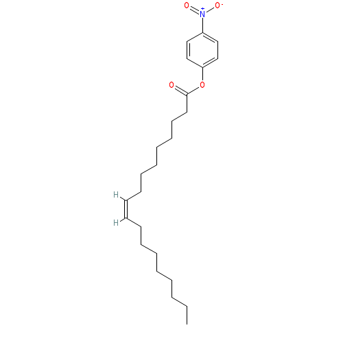 Chemical structure of Para-nitrophenyl oleate