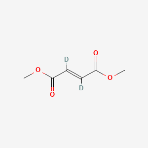 Chemical structure of Dimethyl fumarate-d2