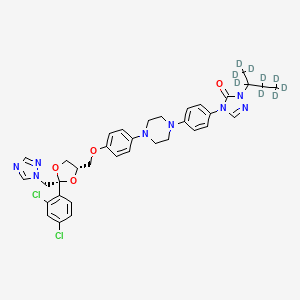 Chemical structure of Itraconazole-d9