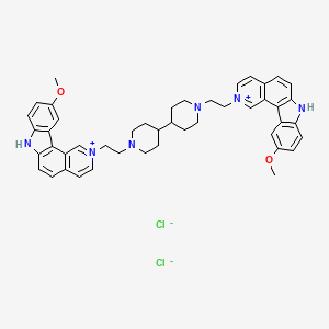 Chemical structure of Ditercalinium chloride
