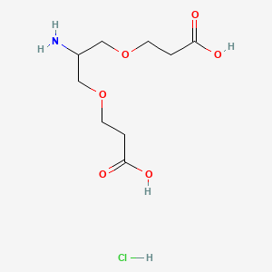 Chemical structure of 2-Amino-1,3-bis(carboxylethoxy)propane hydrochloride