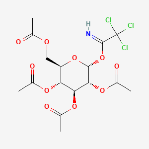 Chemical structure of α-D-Glucopyranose, 2,3,4,6-tetraacetate