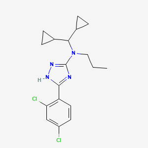 Chemical structure of Deschloroclozapine dihydrochloride