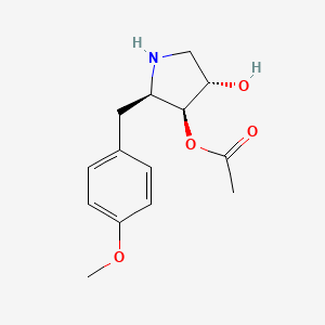 Chemical structure of Monomethyl auristatin E intermediate-3
