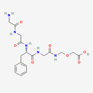 Chemical structure of Gly-Gly-Phe-Gly-NH-CH2-O-CH2COOH