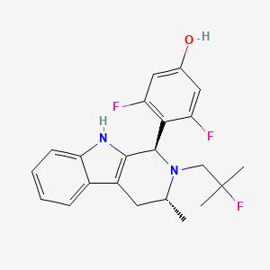 Chemical structure of AZD9496 deacrylic acid phenol