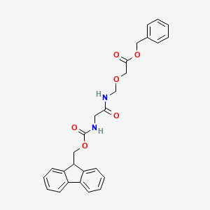 Chemical structure of Fmoc-Gly-NH-CH2-O-CH2-Cbz
