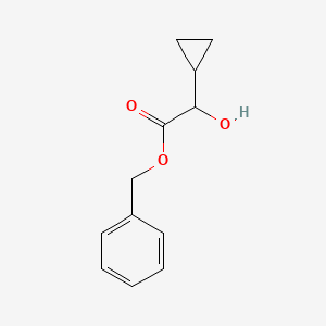 Chemical structure of Benzyl 2-cyclopropyl-2-hydroxyacetate