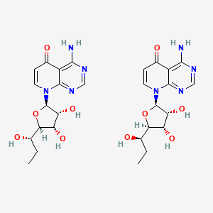 Chemical structure of Folate-PEG3-C2-acid