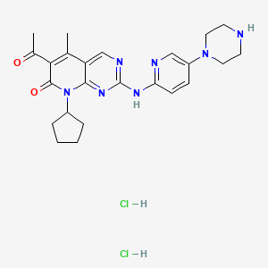Chemical structure of Palbociclib hydrochloride