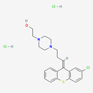Chemical structure of trans-Clopenthixol dihydrochloride