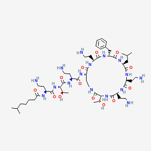 Chemical structure of Polymyxin B2