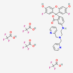 Chemical structure of ZnAF-1F tetraTFA