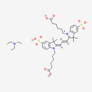 Chemical structure of Cyanine 3·18 TEA