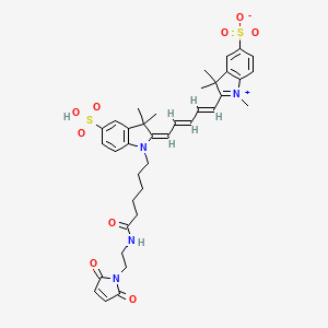Chemical structure of Sulfo-Cy5-Mal