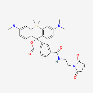 Chemical structure of SiR-Maleimide