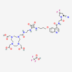 Chemical structure of DOTA·SA·FAPi TFA