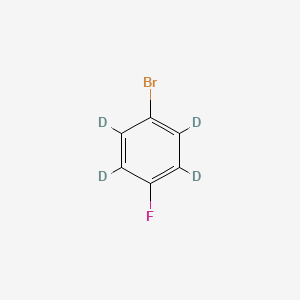 Chemical structure of 4-Bromofluorobenzene-d4