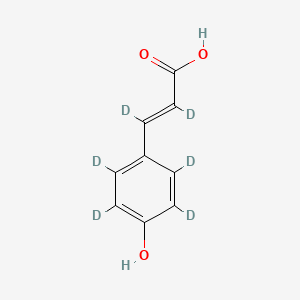 Chemical structure of p-Coumaric acid-d6