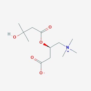 Chemical structure of 3-Hydroxyisovalerylcarnitine
