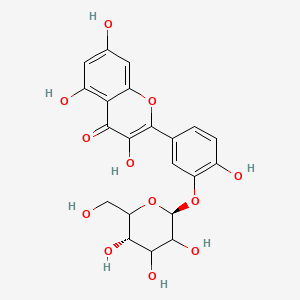 Chemical structure of Quercetin-3'-O-glucoside