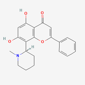 Chemical structure of (R)-(+)-O-Demethylbuchenavianine