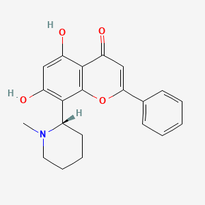 Chemical structure of (S)-(-)-O-Demethylbuchenavianine