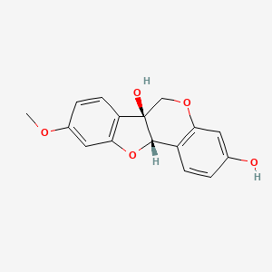 Chemical structure of 6a-Hydroxymedicarpin