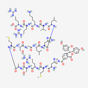 Chemical structure of FAM-SAMS TFA