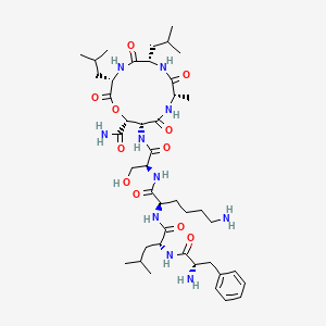 Chemical structure of Clovibactin TFA
