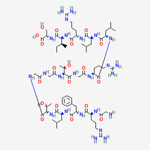 Chemical structure of PSMA targeting peptide TFA