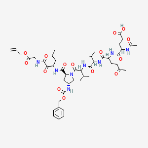 Chemical structure of CD24/Siglec-10 blocking peptide, CSBP