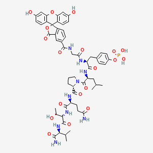Chemical structure of 5-FAM-GpYLPQTV-NH2