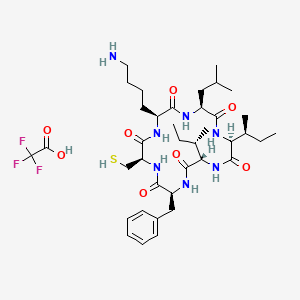 Chemical structure of Cyclo(CKLIIF) TFA