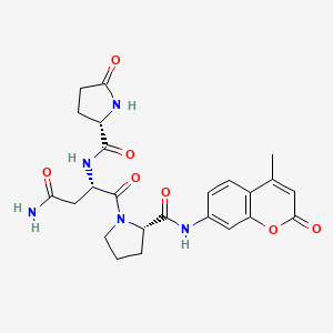 Chemical structure of Glp-Asn-Pro-AMC