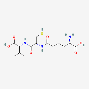 Chemical structure of ACV Tripeptide TFA