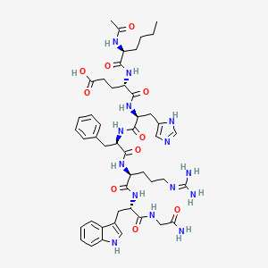 Chemical structure of Ac-[Nle4,D-Phe7]-α-MSH (4-10)-NH2