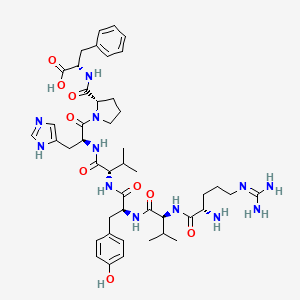 Chemical structure of [Val4] Angiotensin III