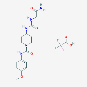 Chemical structure of Bz-Ala-Arg TFA