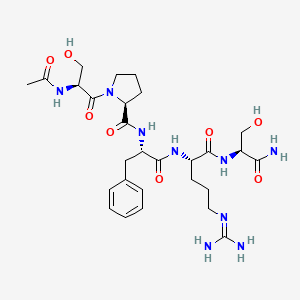 Chemical structure of Cyclo(Arg-Ala-Asp-(D-Tyr)-Lys) TFA