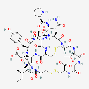 Chemical structure of Guanylin (mouse, rat) (TFA)