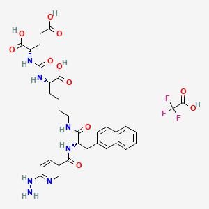 Chemical structure of HYNIC-iPSMA TFA