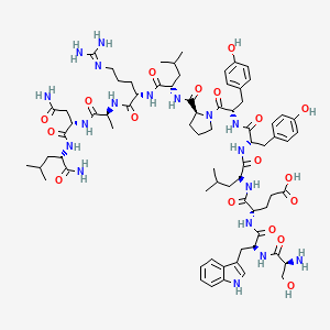 Chemical structure of SWELYYPLRANL-NH2