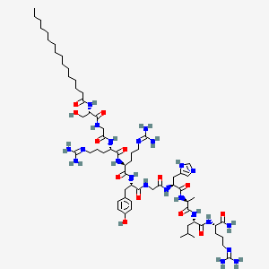 Chemical structure of P4pal10 TFA